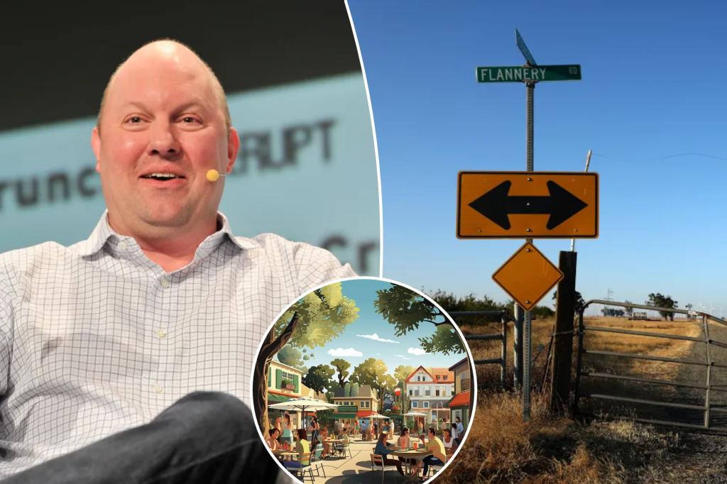 Report: Billionaire Marc Andreessen's family plans 'visionary' development near controversial California Forever project